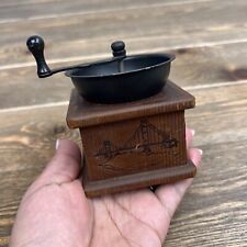 VTG George S. Thompson Corp COFFEE GRINDER SHAPED Wood/Metal Pepper Grinder picture