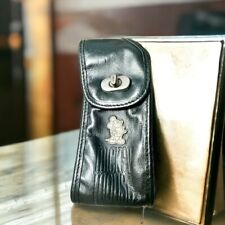 Micky Mouse Vintage Black Leather Phone Holder picture