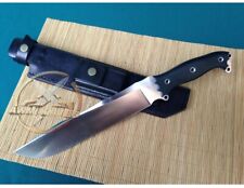 Custom Handmade Hunting Bowie Knife D2 Steel Full Tang Micarta handle & L/sheath picture