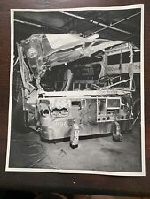 8X10 NY NYC BUS #4654 FRONT END TRAFFIC ACCIDENT COLLISION DAMAGE JUST A SCRATCH picture