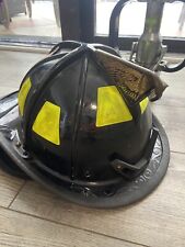 Vintage Cairns & Brother 1010 Ten-Ten Black Fire Firefighter Helmet picture
