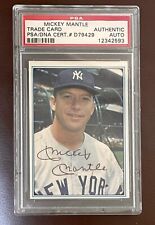 MICKEY MANTLE 1982 ASA MANTLE STORY AUTOGRAPH CARD #1 PSA/DNA CERTIFIED. YANKEES picture
