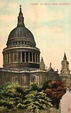 Vintage Postcard 1910's St. Paul's From Cheapside London England UK picture