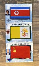 2020-21 Decision World Leaders Flag Patch Collector Lot picture