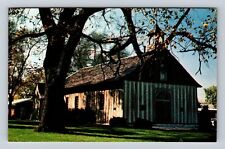 Cahokia IL-Illinois, Holy Family Log Cabin, Antique, Vintage Souvenir Postcard picture