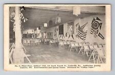Louisville KY-Kentucky, Third Floor, Soldier's Club, Antique, Vintage Postcard picture
