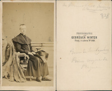 Winter, Prague, Cardinal Frederick Joseph of Schwarzenberg Vintage CDV Album picture