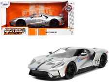 2017 Ford GT #17 Silver Metallic with Black Stripes 
