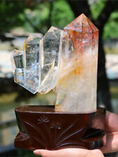 7.78LB Natural Clear Quartz Crystal Obelisk Reiki Crystal Furniture Wand Point picture