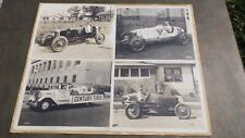 4 Original 1920s Century Tire SPC Race Car Photographs 9.75