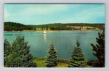 Shellsburg PA-Pennsylvania, Lake at Shawnee State Park, Antique Vintage Postcard picture