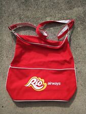Vintage Rio Airways Texas Travel Bag Red 1960s 1970s Killeen  picture