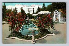 Victoria British Columbia-Canada, Butchart's Gardens, Vintage c1930 Postcard picture