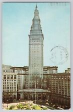 Public Square Terminal Group Cleveland Ohio Aerial View Chrome Postcard 1962 picture