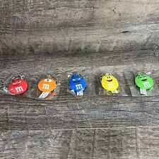 Lot of 5 NEW M&M KEYCHAIN PVC Rubber Blue Red Green Yellow Orange  picture