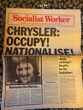 1975 Historical Newspaper , Socialist Worker , Chrysler, Car Strikes , Unions Et picture