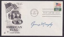 George Murphy (1902-1992), California Senator, Actor, signed American Flag FDC picture