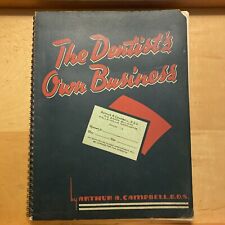 Vintage 1946 Dentist Book W/ Forms “The Dentist’s Own Business” Spiral Bound picture