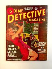 Dime Detective Magazine Pulp Oct 1948 Vol. 58 #2 VG picture