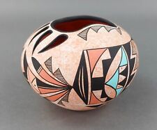Westley Begaye Bear Claw Native American Navajo Acoma Style Pottery Vase Pot picture