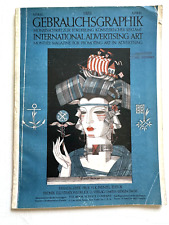 April 1928 Gebrauchsgraphik Advertising Art Magazine w/ Norddeutscher LLoyd Ads picture