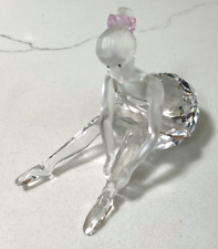 Signed Swarovski Crystal 254960 Sitting Ballerina Dancer Figurine picture