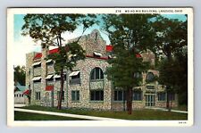 Lakeside OH-Ohio, Wo-Ho-Mis Building, Antique, Souvenir Vintage c1937 Postcard picture