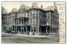 1906 Hotel Wagner Exterior Roadside Canajoharie New York NY Carriage Postcard picture