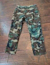 Military Pants Large Long Woodland Camo BDU Cargo Combat U.S. Army Camouflage picture