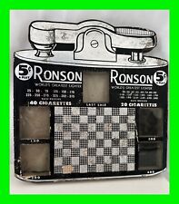 Unique Vintage Ronson Lighter Store Display 5¢ Cent Gambling Punchboard RARE HTF picture