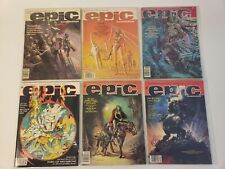 EPIC ILLUSTRATED MAGS NM #'s 1, 3, 7,14, 15,34 DREAMING CITY, 1ST & LAST ISSUES picture