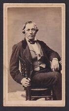 CDV Photo Handsome Important Looking Man Wearing a Suit picture