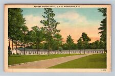 Ridgeland SC-South Carolina, Forest Motor Hotel Antique Vintage Postcard picture