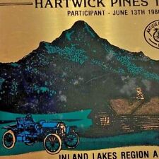 1986 Antique Auto Club Car AACA Meet Show Hartwick Pines Inland Lakes MI Plaque picture