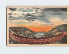 Postcard Horseshoe Curve Pennsylvania Railroad USA picture