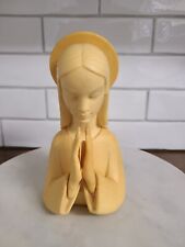 Vintage MCM  Praying Catholic Madonna Virgin Mary bust figurine. Italian Made picture