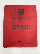 Original Oliver Cross Index Of Parts Numbers picture