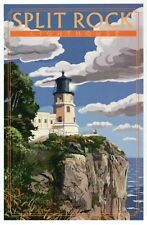 Split Rock Lighthouse Minnesota, North Shore Lake Superior MN -- Modern Postcard picture