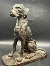 Beautiful Detailed Vintage Bronze Labrador Lab Dog Figure Statue Sculpture picture