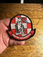 US Navy VF-211 Fighting Checkmates Squadron Patch F-14. A picture