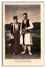 National Costume of Cetinje Montenegro UNP Unused UDB Postcard N22 picture