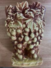 Antique English Majolica Vase with Grape Leaves and Berries picture