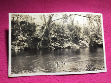 1926 RPPC POSTCARD lake LAGO DE COATEPEQUE swim suit EL SALVADOR river JUNGLE picture