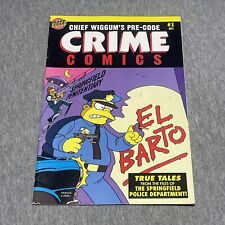 SIMPSONS BONGO COMICS #6 1994 CHIEF WIGGUM PRE CODE CRIME COMICS #1 Vintage picture