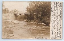 Lindley New York Watson Creek Bridge RPPC Postcard 1903 to Martha Braggs picture