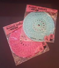 Vintage SELFIX 1960s Bright Pink And Teal  Plastic 8.5