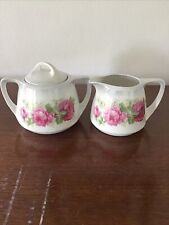 Vintage P.S.A.A. Schonwald Porcelain Creamer And Sugar Bowl picture