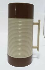 Complete Vintage Aladdin Grants THERMOS Wide Mounth Tan Brown Made in USA picture
