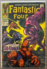 Fantastic Four #76 ICONIC Silver Surfer art Age Marvel Comic 1968 2.5-3.5 picture