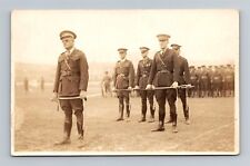 Military Officers c.1930's Real Photo Postcard RPPC picture
